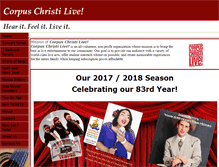 Tablet Screenshot of corpuschristilive.com